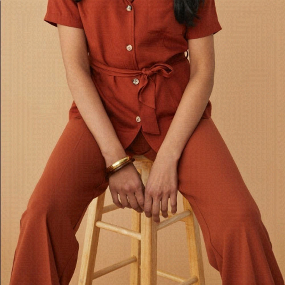 🔥SUZY Shier Button Up Wide Leg pants🔥